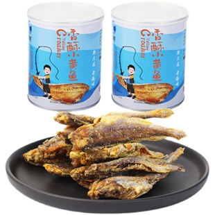半岛小渔村旅大壹味香酥小黄鱼70克罐装香烤黄花鱼即食海鲜鱼干