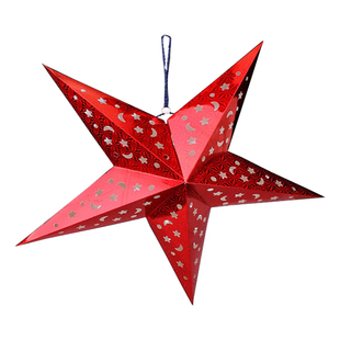 新年节日装饰幼儿园立体五角星吊顶商场酒店挂件珠宝店铺开业挂饰