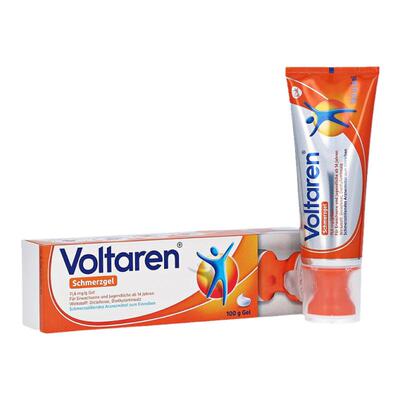 欧洲直邮德国Voltaren扶他林经典版止痛凝胶带涂抹器100g肌肉关节