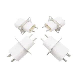 适用格兰仕微波炉配件磁控管插座引脚带穿心电容通用插头灯丝插座