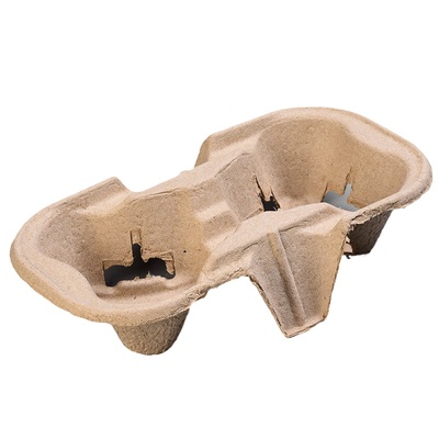 纸浆咖啡杯托茶托杯架固定可降解