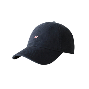 胡茬叔叔棒球帽新品藏青色软顶鸭舌帽男深蓝色帽子针织帽贝雷帽女