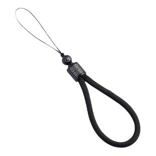 加噜手工编织手机链挂件绳短款指环扣钥匙绳男女复古u盘吊坠防丢防摔手机挂绳复古黑檀木镶银手机挂坠挂饰品