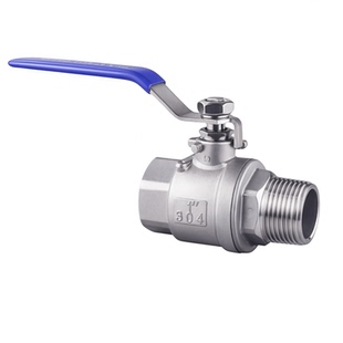 304不锈钢内外丝球阀二片式内外牙四分水管阀门开关4分6分1寸dn15