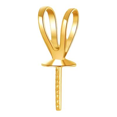 女diy配件兔子头珍珠吊坠空托