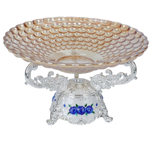 ktv桌面摆台用品 欧式高档水果盘支架夜总会歌厅金属烟灰缸话筒架