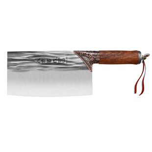 八方客作锻打斩切刀切肉切片刀剁骨头家用不锈钢刀具阿乐同款菜刀