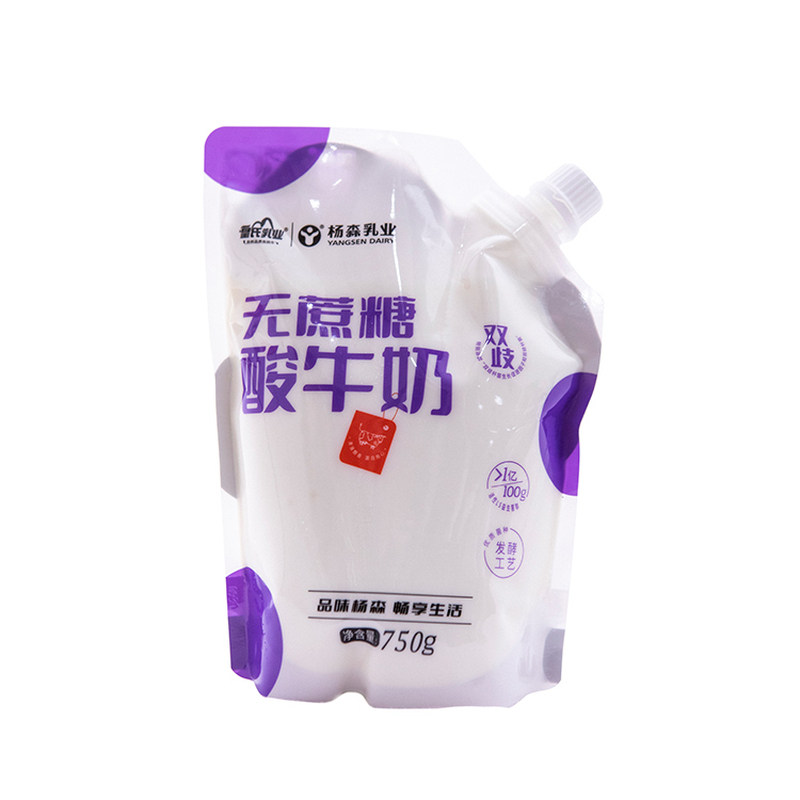 杨森乳业双歧味酸奶750g袋装