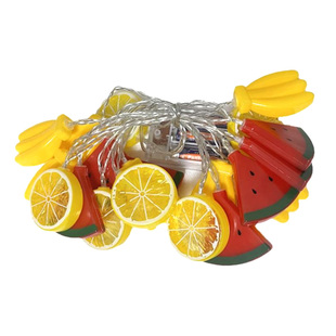 led柠檬片装饰灯ins房间卧室彩灯闪灯串酒瓶网红灯摆摊小推车挂灯