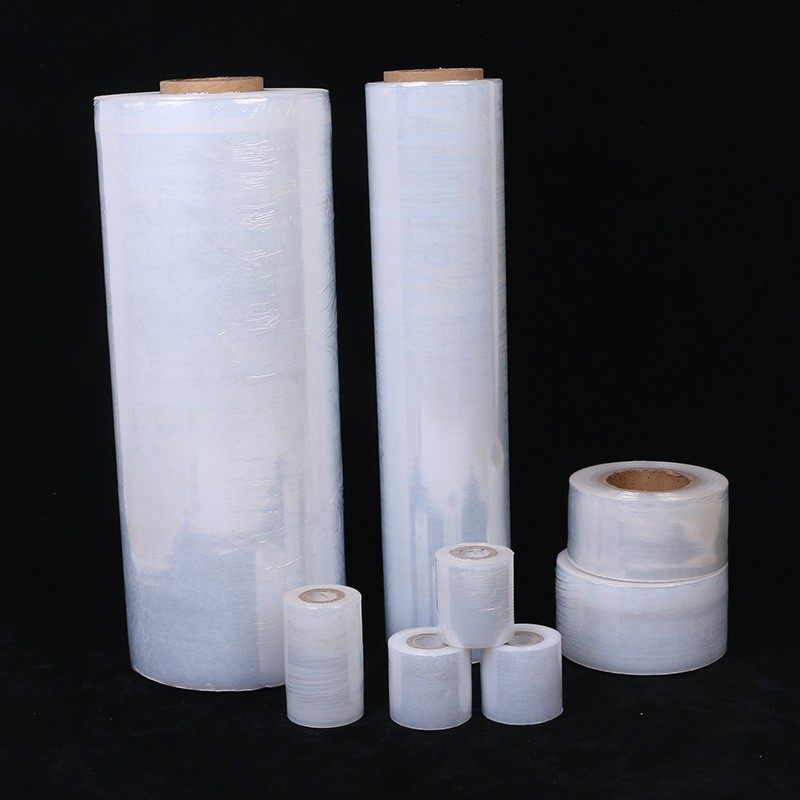 供应打包缠绕膜托盘包装围膜透明自粘保护薄膜PE打包拉伸薄膜