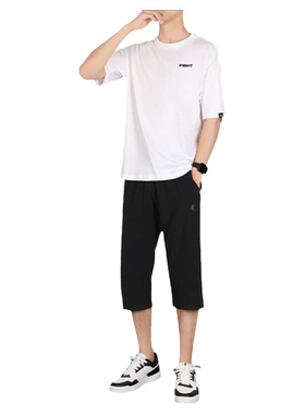 乔丹运动套装男宽松休闲两件套