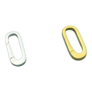 s925纯银万能扣回形针扣子椭圆扣diy银配件活口手工银饰环环相扣