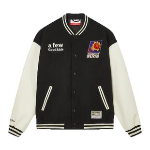 【马思唯同款】太阳队 x M&N x AFGK联名NBA中国赛限定夹克棒球服