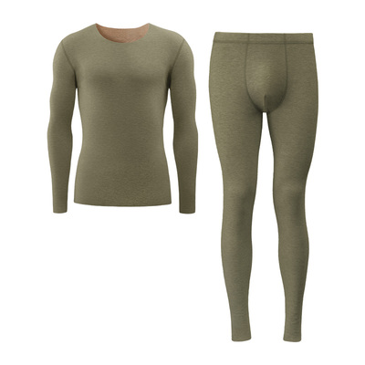 蕉点男士厚暖绒抑菌保暖内衣套装