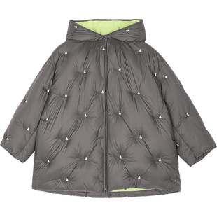 新款江南布衣童装羽绒服H型中长款保暖25冬男女童jnbybyjnby