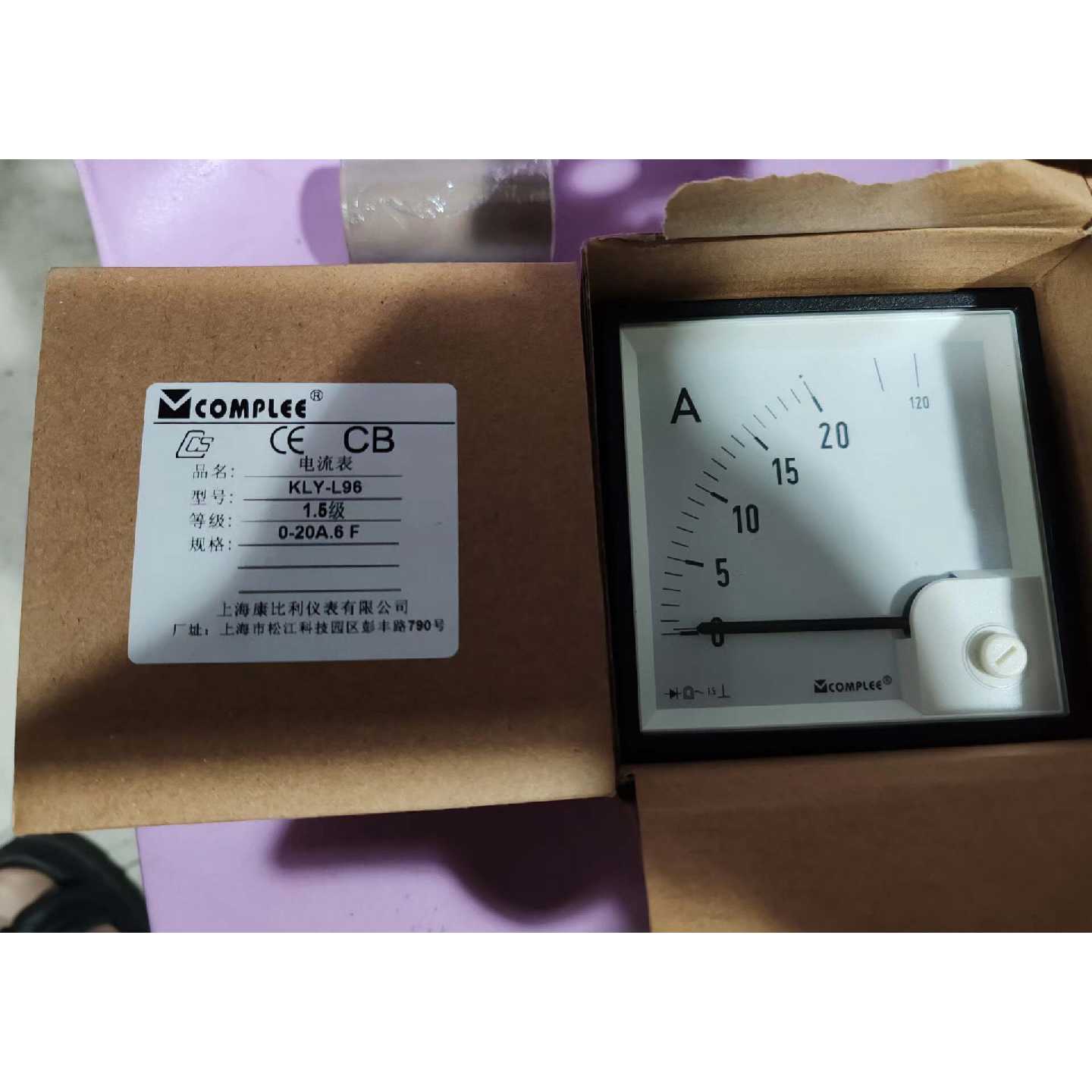 溢价-COMPLEE，康比利仪表  电流表KLY-L96，实物如图