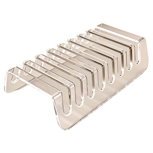 透明手机收纳盒分格桌面充电存放支架工作室平板亚克力手机置物架