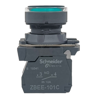 施耐德XB5AW33B1C绿色塑料平头带灯按钮 24V交直流通用 ZBEE-101C