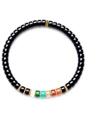 天然黑碧玺原创设计手串