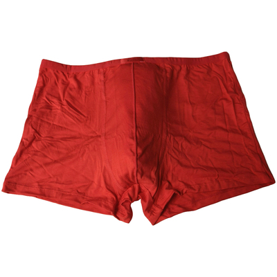 弹力柔软竹纤维本命年红色平脚裤