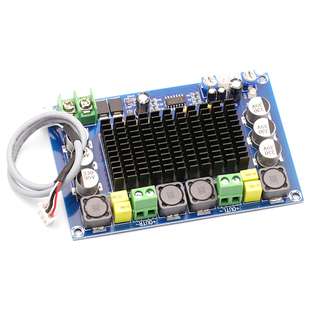 TPA3116D2大功率数字功放板双芯片前级放大150W*2功放模块 diy