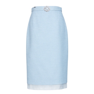 朗姿/朗姿LANCY/【张慧雯同款】MOJO AVENUE莫佐浪漫优雅半身裙20