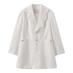 tannixYEESIN联名款优雅通勤小香风西装款初夏连衣裙TN11DR804A