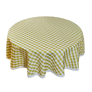 圆桌布免洗棉麻布艺家用方桌茶几布小清新餐厅圆形餐桌布防滑台布