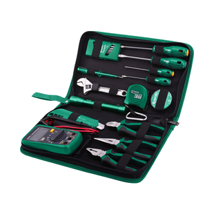 世达五金工具套装19件维修工具箱电工螺丝刀电烙铁组合套装03720