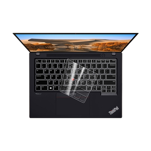 适用联想ThinkPad键盘膜E14笔记本X1 Carbon电脑X13 T14寸E490 S2yoga翼Slim Nano e480保护膜p15v E470贴15X