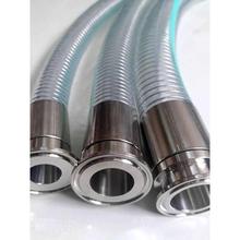 特厚PVC食品级透明钢丝软管无味水管总成不含化剂塑料管接头304