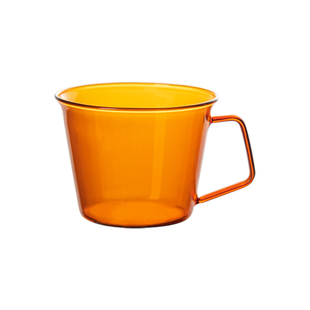 高硼硅玻璃咖啡杯拿铁马克杯带把手高档精致下午茶杯碟套装牛奶杯