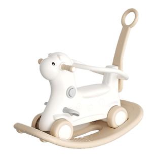 蹦床摇摇马木马儿童摇马宝宝溜溜车二合一周岁生日小礼物玩具防摔