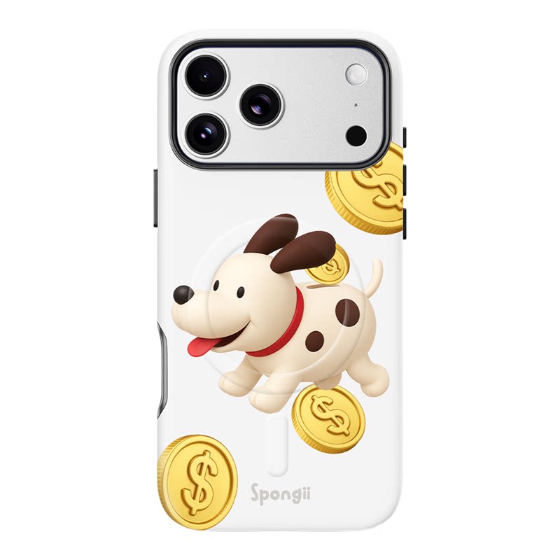 Spongii发财小狗手机壳