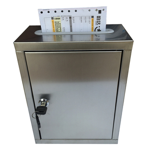 不锈钢挂墙带锁乐捐箱爱心箱募捐箱慈善功德箱投票箱选举箱捐钱箱