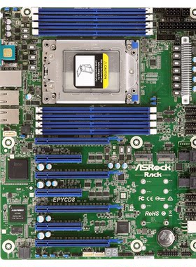 永擎/华擎 EPYCD8单路服务器主板AMD7302 7402 7532处理器二手