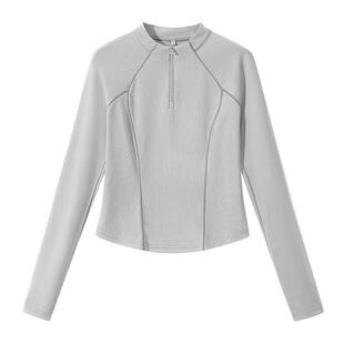 班尼路S&K系列速干上衣女款春夏2026新款运动凉感修身长袖t恤女Q