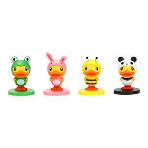 小黄鸭b.duck件套装摇头公仔摆件