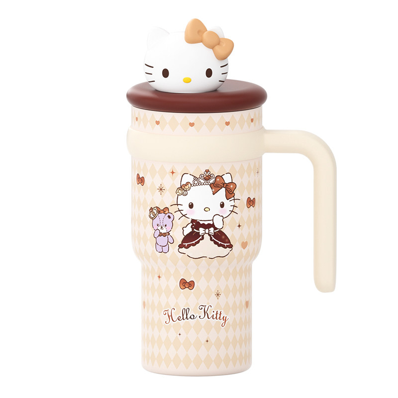 hellokitty保温杯女生高颜值吸管水杯实用生日礼物送女友闺蜜杯子
