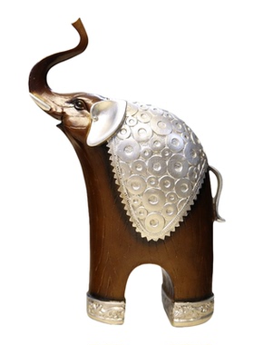 新中式大象客厅电视柜酒柜摆件