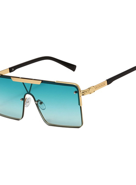 网红连体大框茶色墨镜女复古遮阳