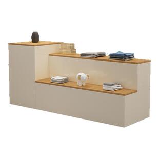 服装店中岛桌长条展示桌鞋店陈列柜摆件桌收纳女装店流水台展示柜