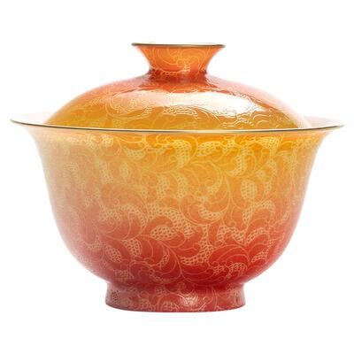 颂文堂薄胎瓷盖碗二才盖碗