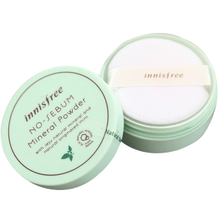韩国innisfree悦诗风吟散粉女矿物质控油细致毛孔薄荷蜜粉定妆粉
