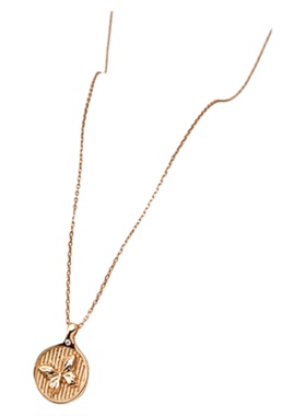 彩色蝴蝶锆石项链女轻奢高级感