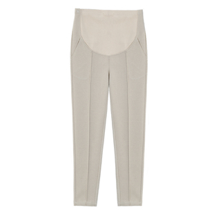 孕妇裤子秋冬外穿毛呢时尚萝卜裤加厚加绒冬季孕晚期烟管宽松大码