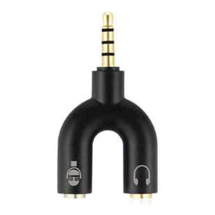 耳机麦克风二合一转接头电脑语音话筒音频线手机耳麦一分二转换器