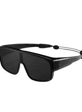 偏光防风防晒骑行近视套镜