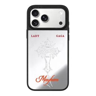 LadyGaga演唱会Mayhem周边应援镜面手机壳适用于苹果17promaxiphone16华为p80mate60pro小米17oppovivox300