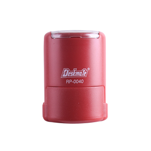 德士美RP回墨印章红壳翻转材料批发自带印台配硬质雕刻垫章料章坯